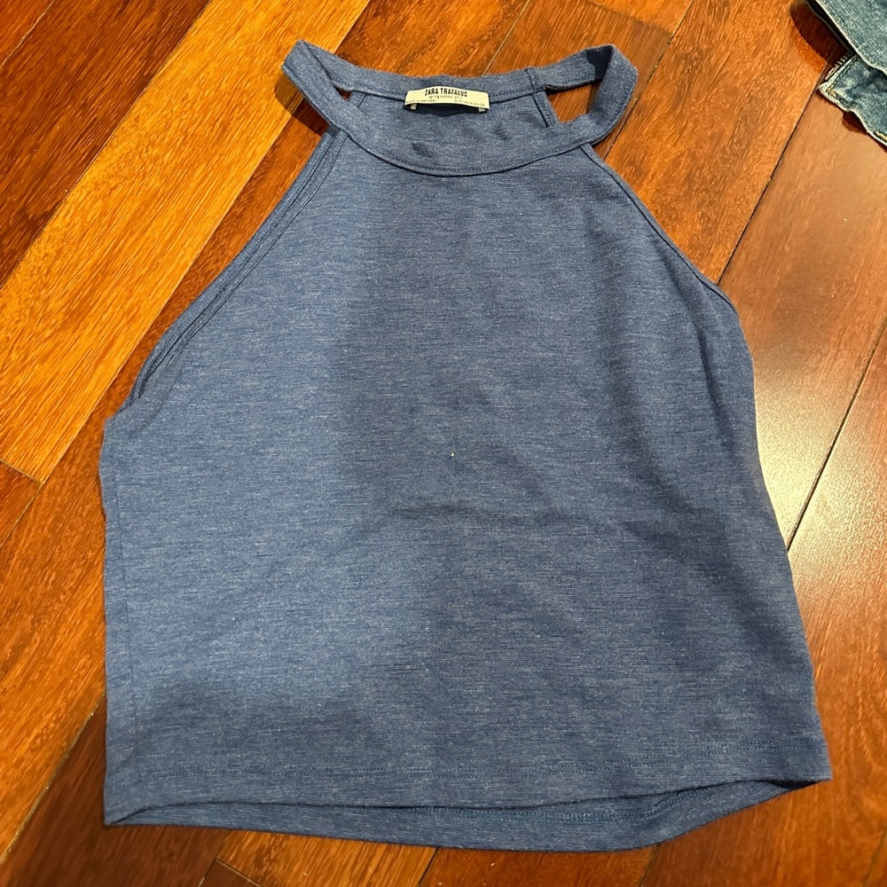 Zara blue tank top
